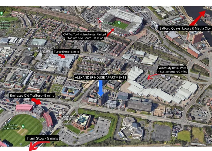 Chic Luxury Apartment Near Old Trafford Stadiums Manchester